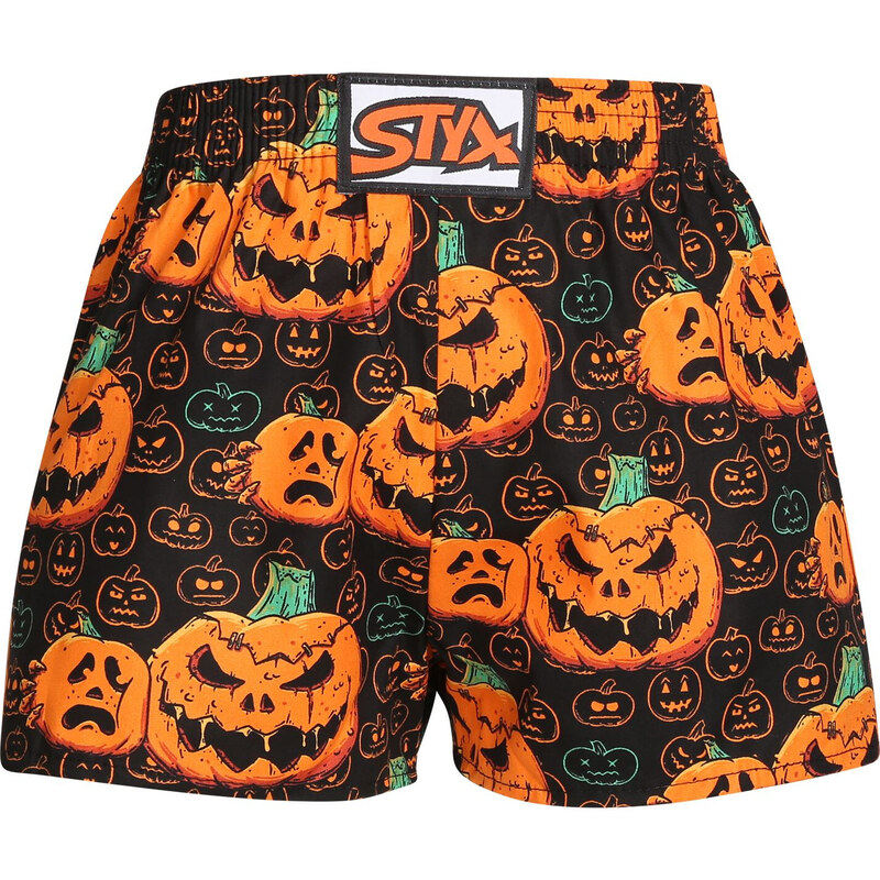 Dětské trenky Styx art klasická guma Halloween dýně (J1755) 6-8