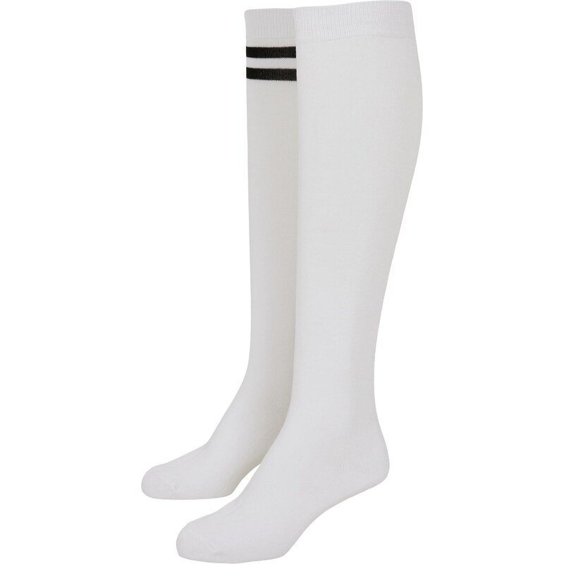 Urban Classics Accessoires Dámské vysokoškolské ponožky 2-balení bílé