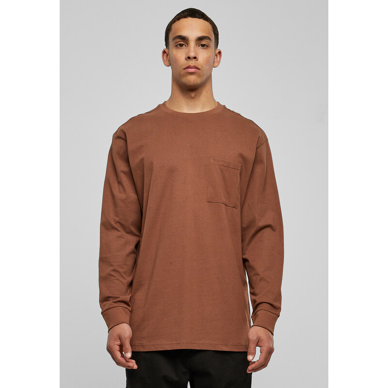Urban Classics Heavy Oversized Pocket Longsleeve kůra