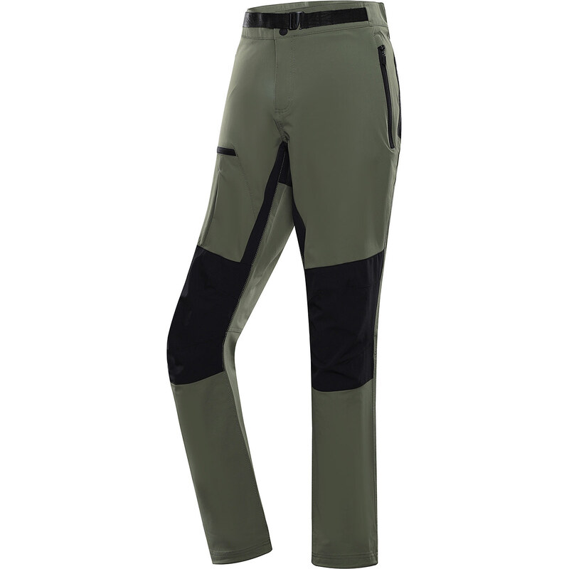 Pánské softshellové kalhoty Alpine Pro SPAN - tmavě zelená