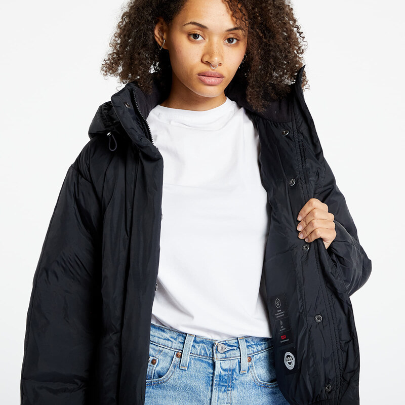 Dámská péřová bunda Levi's Pillow Bubble Shorty Puffer Jacket Black