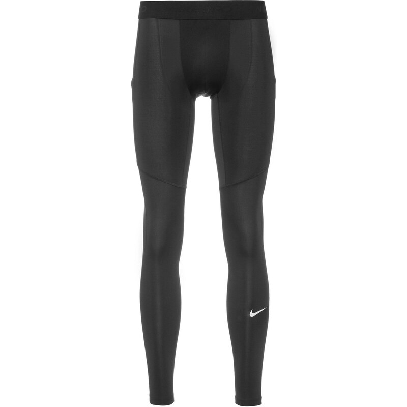 NIKE Underwear Dlouhé spodky Pro černá / bílá