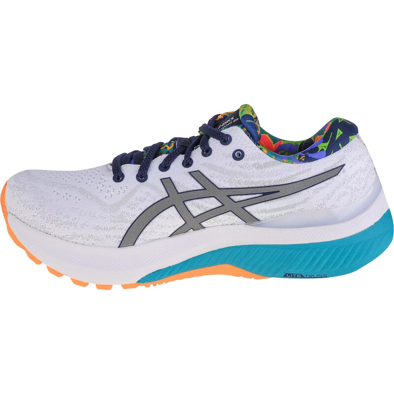 BÍLÁ DÁMSKÁ BĚŽECKÁ OBUV S BAREVNOU PODRÁŽKOU ASICS GEL-KAYANO 29 LITE-SHOW