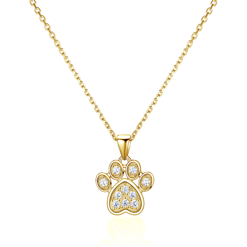 Olivie Stříbrný náhrdelník TLAPKA GOLD 8107