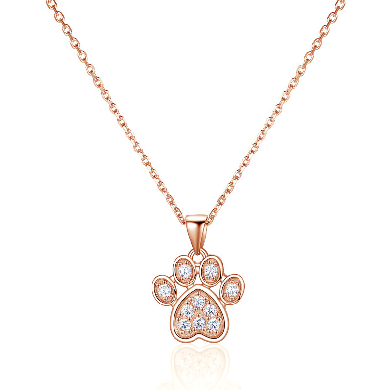 Olivie Stříbrný náhrdelník TLAPKA ROSE 8108