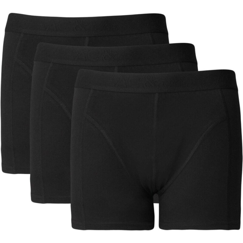 AC&Co / Altınyıldız Classics Men's Black 3-Pack Flexible Cotton Boxers