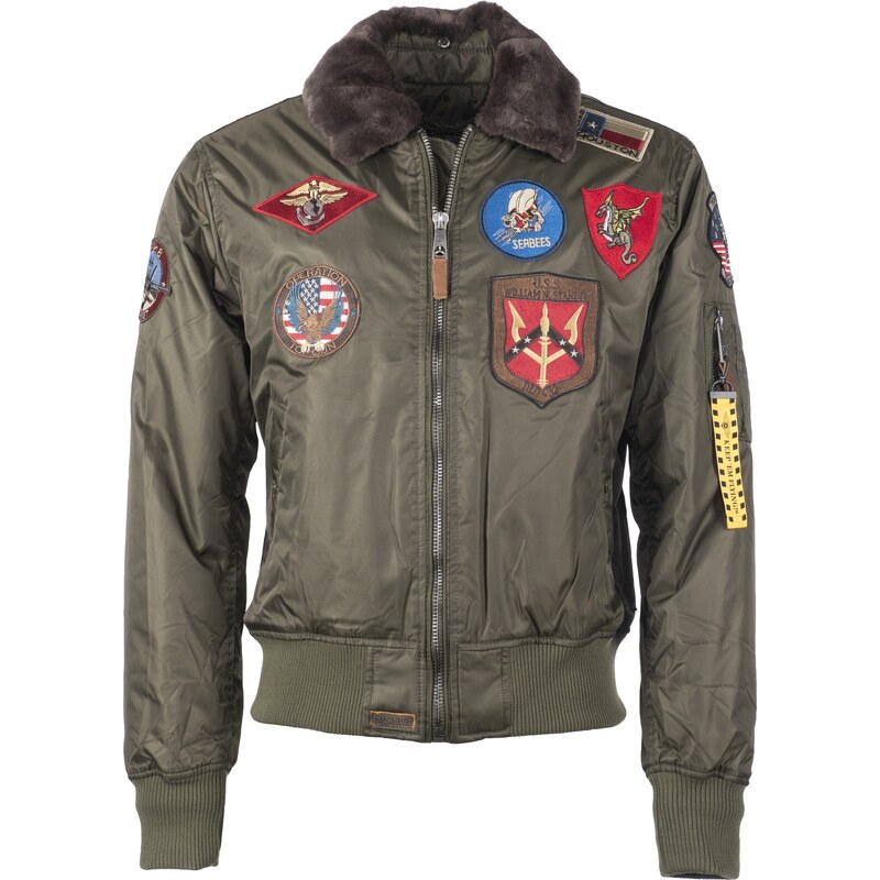 Bunda Top Gun Machine olivová