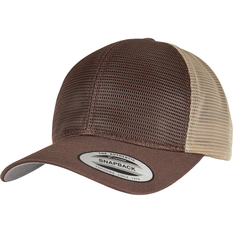 Flexfit 360° Omnimesh 2-Tone Cap hnědá/khaki
