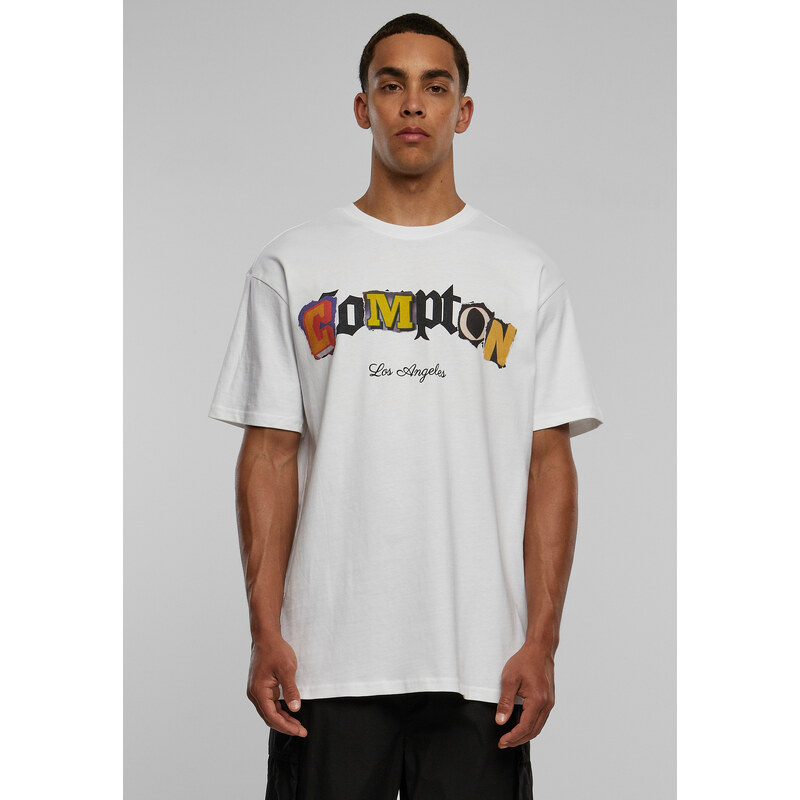 Mister Tee Compton L.A. Oversize tričko bílé