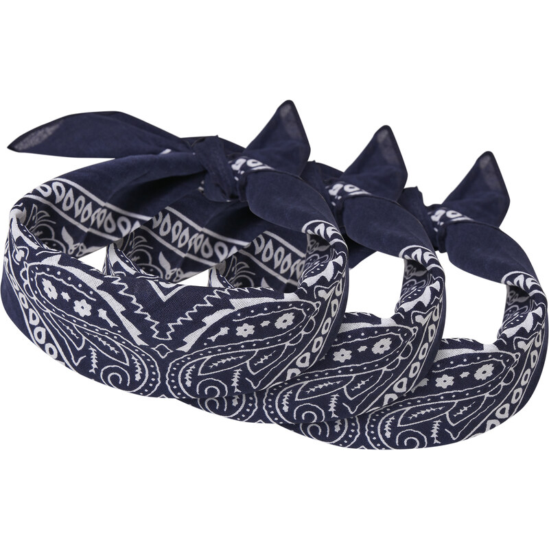 Urban Classics Accessoires Bandana 3-Pack námořní