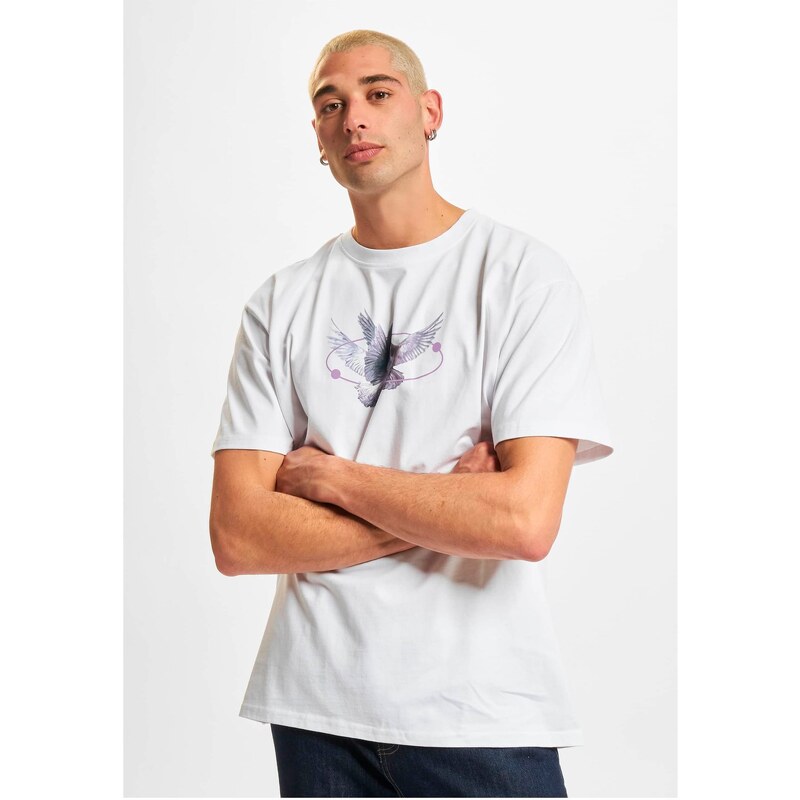 Mister Tee Vive la Liberte oversize tričko bílé