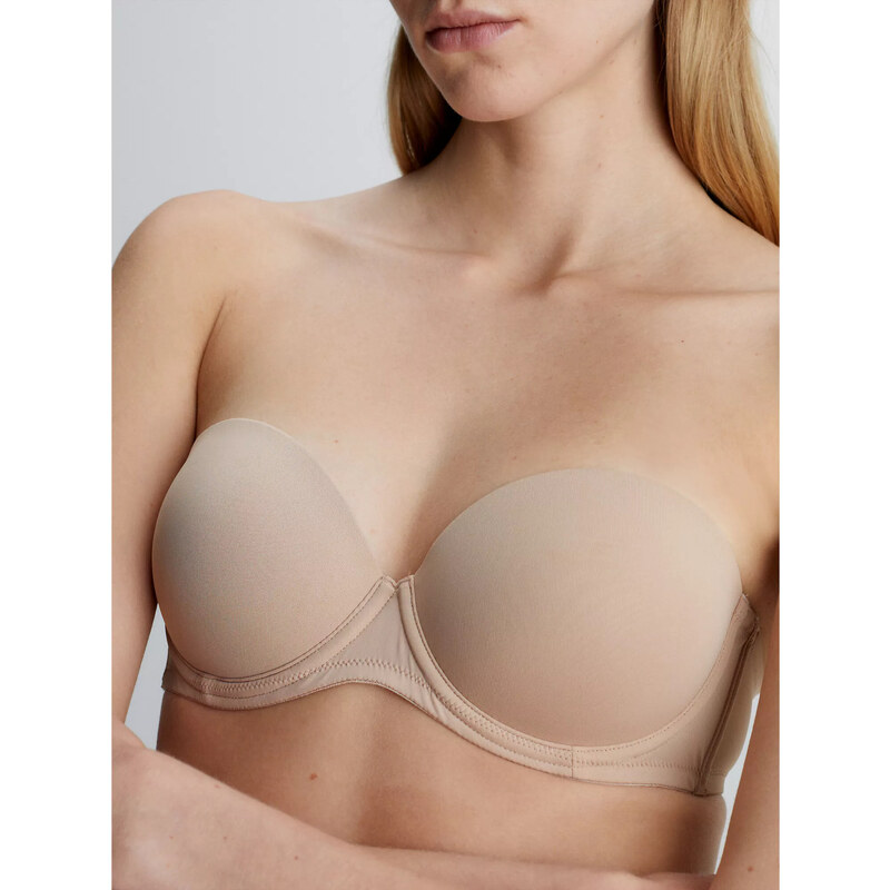 Spodní prádlo Dámské podprsenky STRAPLESS PUSH UP 0000F2660EG76 - Calvin Klein