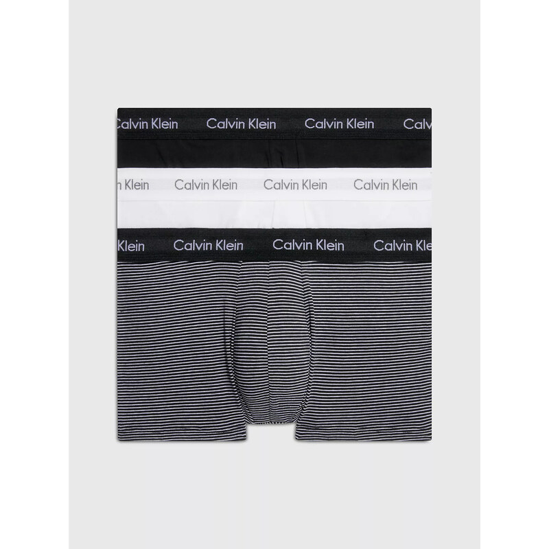 Pánské spodní prádlo 3P LOW RISE TRUNK 0000U2664GIOT - Calvin Klein