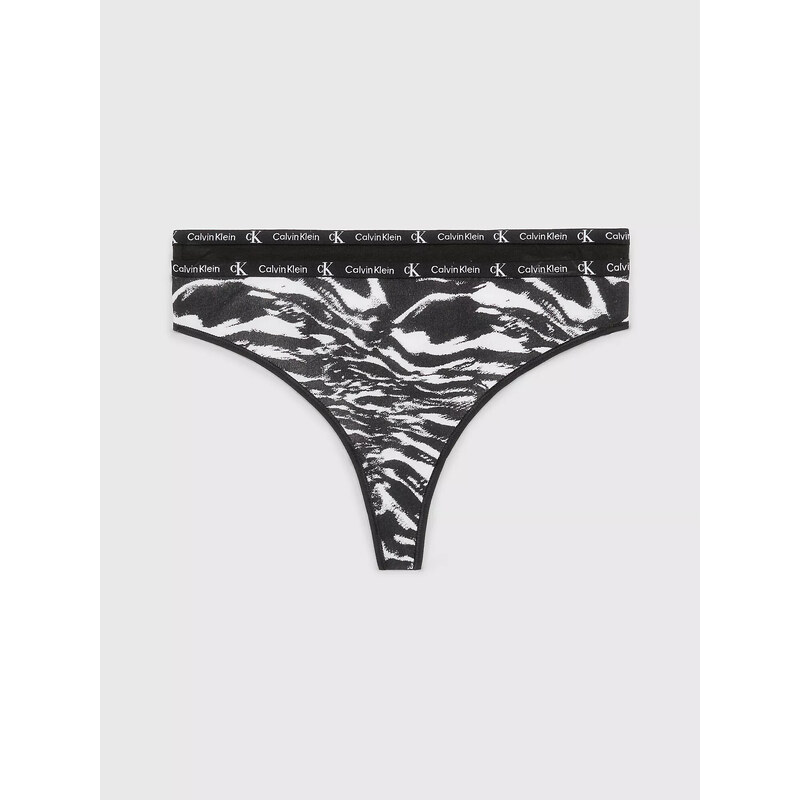 Dámské spodní prádlo MODERN THONG 2PK 000QD3990EBIK - Calvin Klein