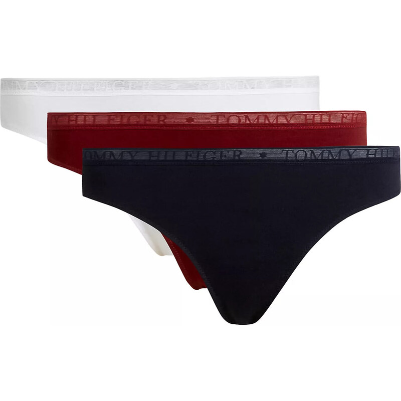 Dámská balení 3P THONG (EXT SIZES) UW0UW048900U4 - Tommy Hilfiger