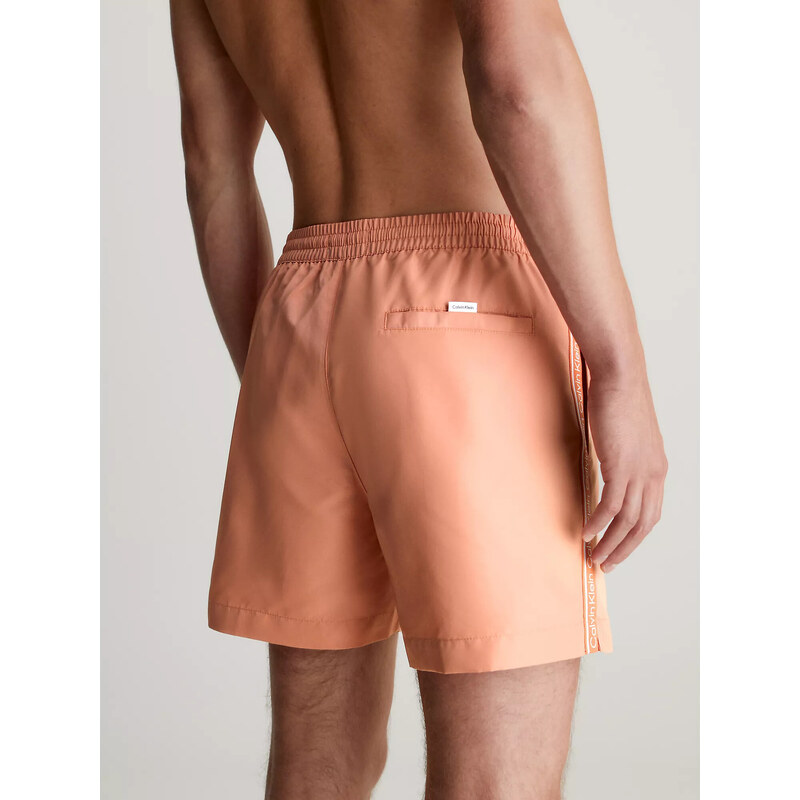 Pánské plavky Tkaný spodní díl MEDIUM DRAWSTRING KM0KM00810TL6 - Calvin Klein