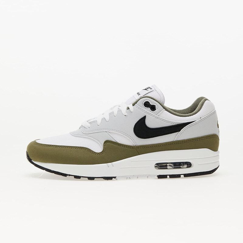 Pánské nízké tenisky Nike Air Max 1 White/ Black-Pure Platinum-Medium Olive