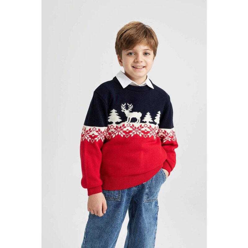 DEFACTO Boy Regular Fit Crew Neck Pullover