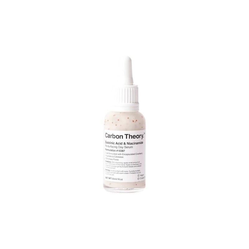 Carbon Theory Denní pleťové sérum Succinic Acid & Niacinamide (Re-surfacing Day Serum) 30 ml