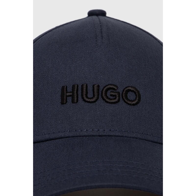 Bavlněná baseballová čepice HUGO s aplikací