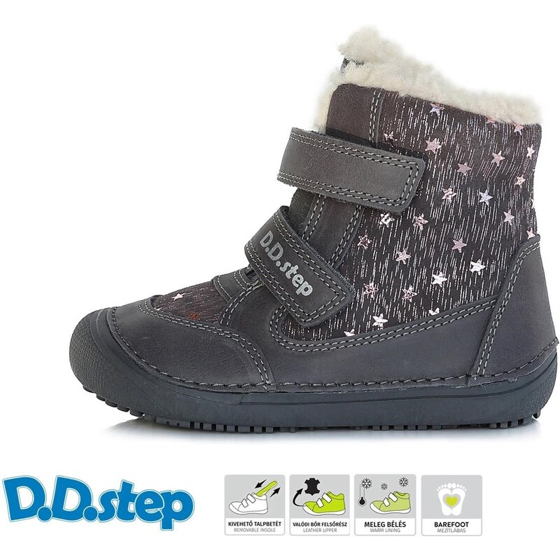 Zimní obuv DDstep barefoot W063-333 M Dark Grey