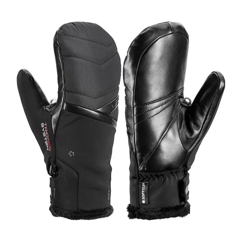 Rukavice lyžařské Leki Snowfox 3D Women Mitten Velikost: 6 černá 113138663