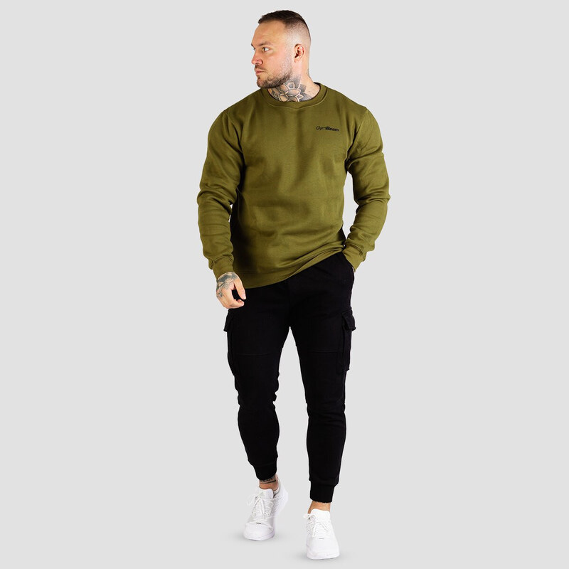 Mikina Basic Jumper Military Green - GymBeam