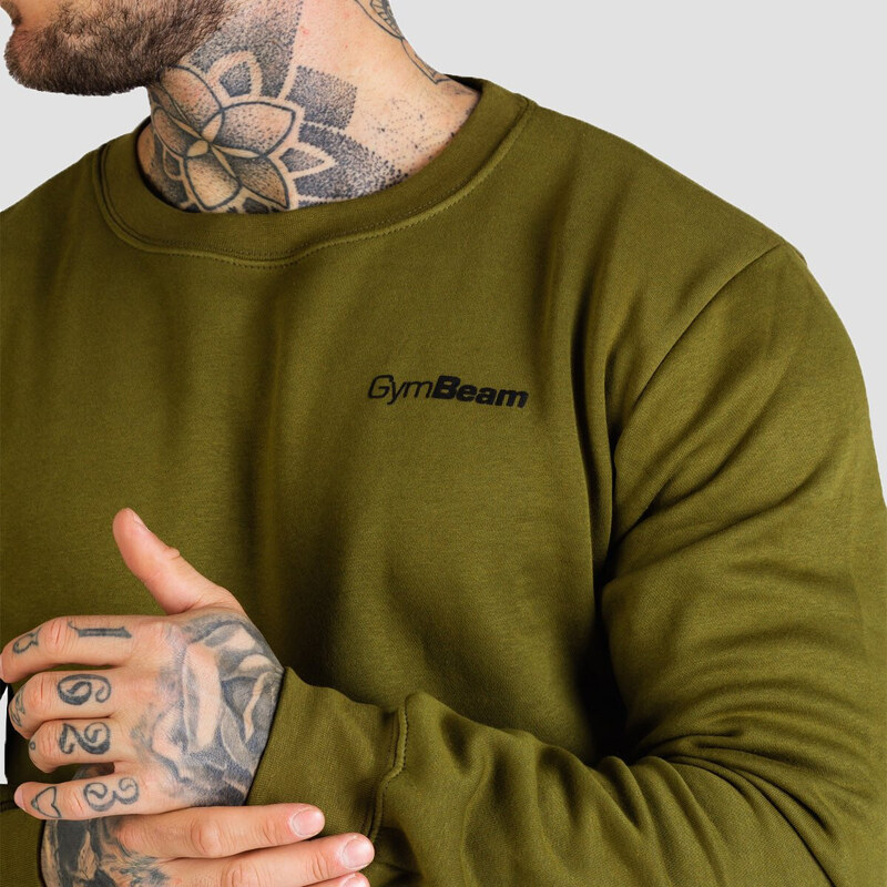 Mikina Basic Jumper Military Green - GymBeam