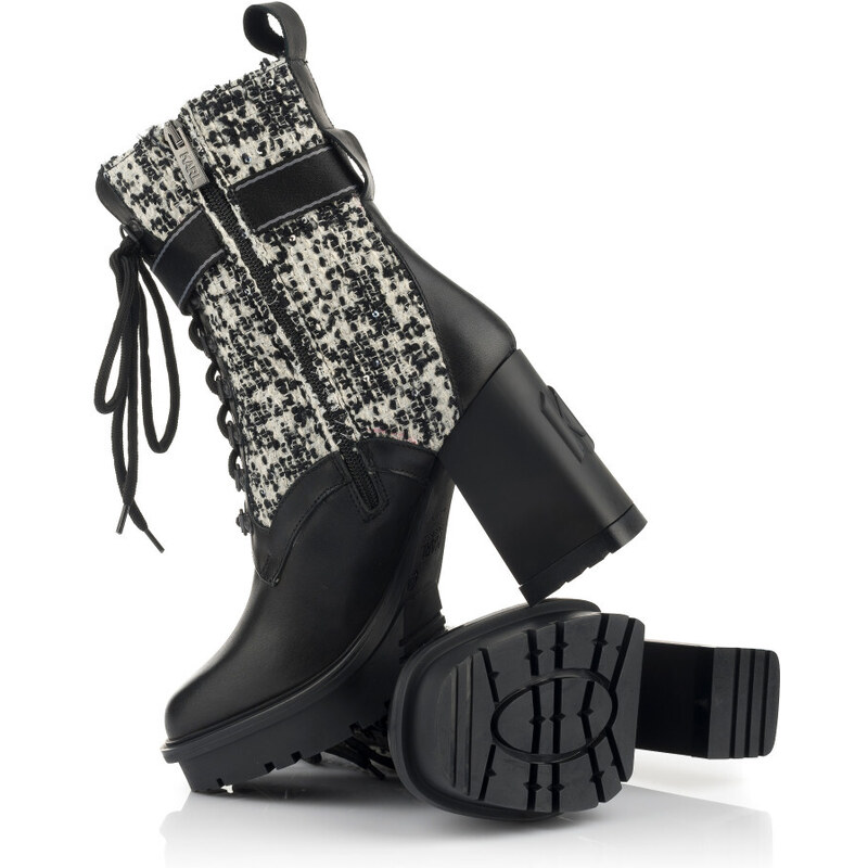 KOTNÍKOVÁ OBUV KARL LAGERFELD M'GRAM LACE BOOT