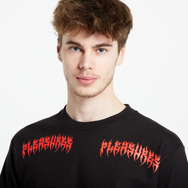 Pánské tričko PLEASURES Ripped T-Shirt Black