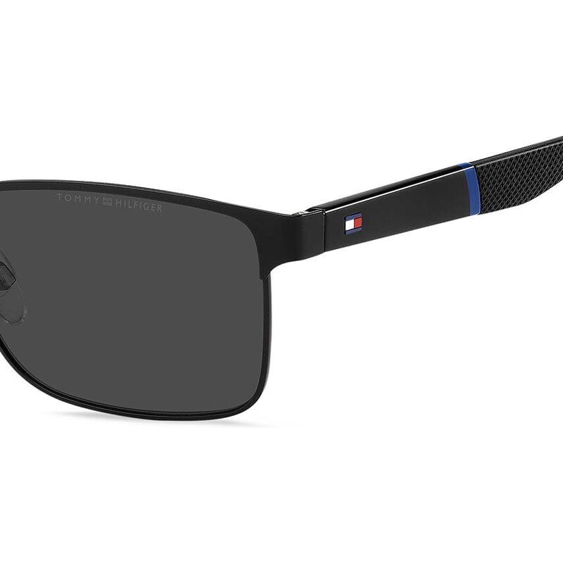 Sluneční brýle Tommy Hilfiger pánské, černá barva, TH 2040/S