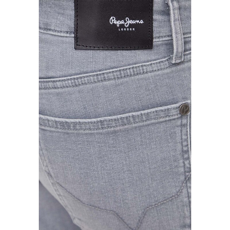 Džíny Pepe Jeans pánské, šedá barva