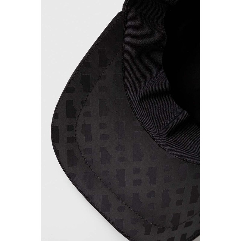 Čepice BOSS černá barva, vzorovaná