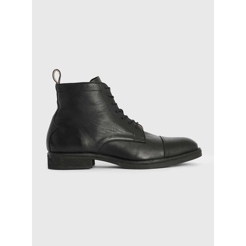 Kožené boty AllSaints Drago Boot pánské, černá barva, MF561Z