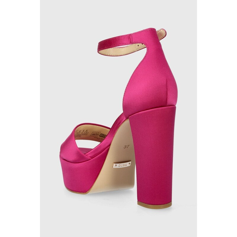 Sandály Guess SETON2 růžová barva, FLPSE2 SAT03