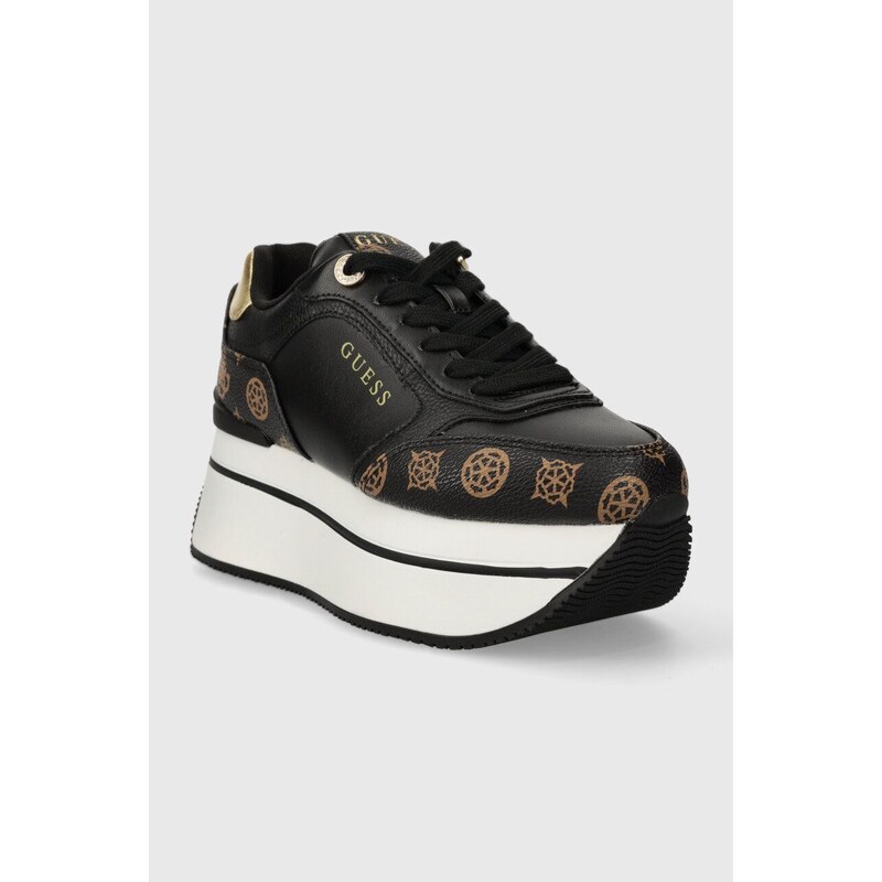 Sneakers boty Guess CAMRIO4 černá barva, FLPCM4 FAL12