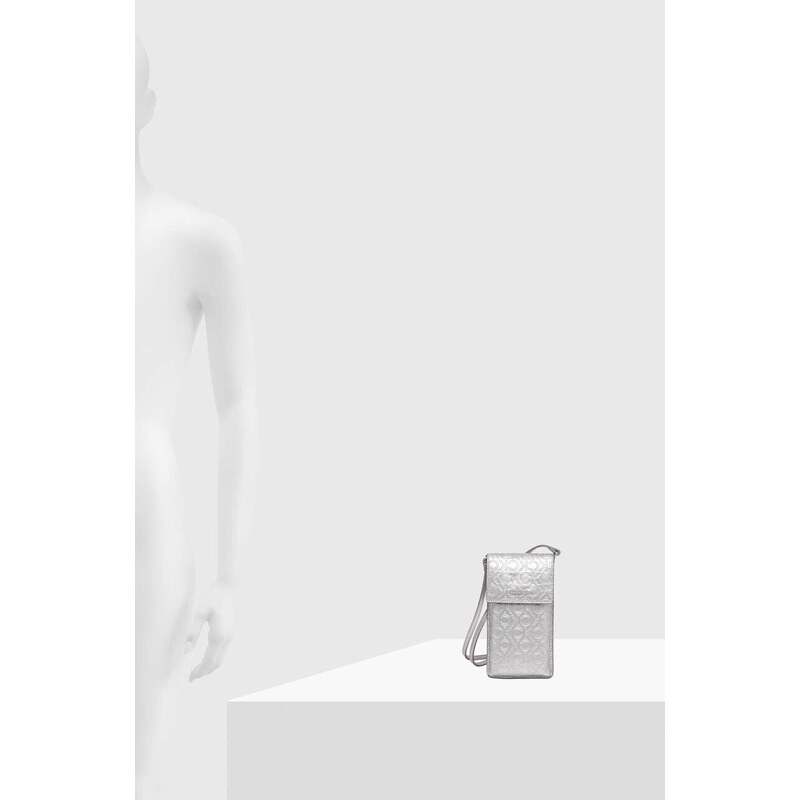 Obal na telefón Calvin Klein stříbrná barva