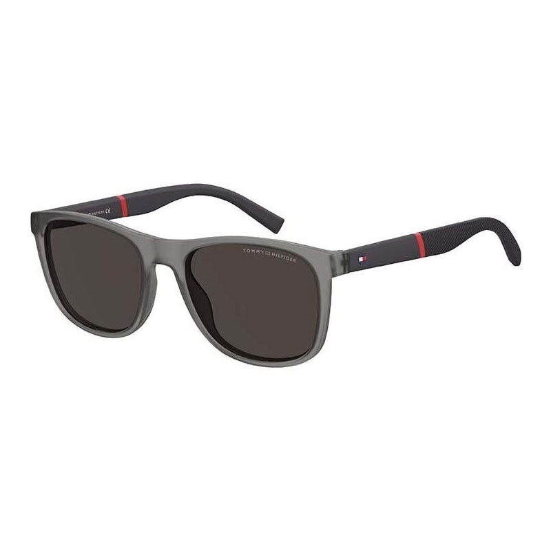 Sluneční brýle Tommy Hilfiger pánské, šedá barva, TH 2042/S