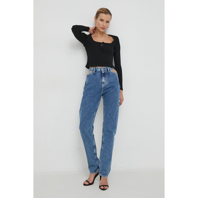 Džíny Calvin Klein Jeans dámské, high waist