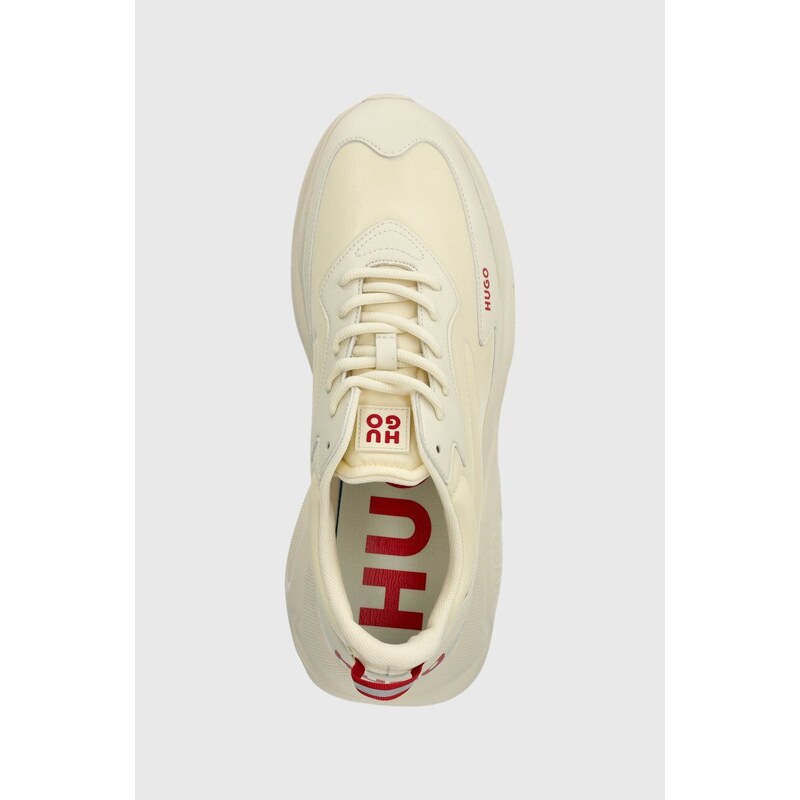 Sneakers boty HUGO Leon béžová barva, 50504799