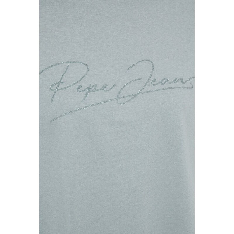 Tričko s dlouhým rukávem Pepe Jeans HOPE zelená barva