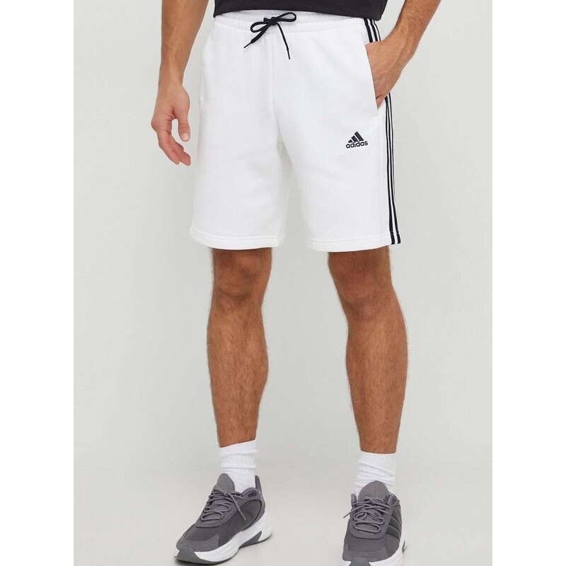 Kraťasy adidas pánské, bílá barva, IJ8895