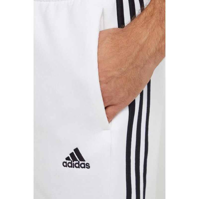 Kraťasy adidas pánské, bílá barva, IJ8895