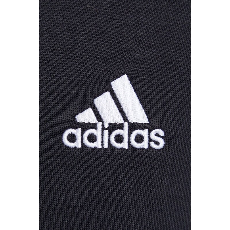 Mikina adidas pánská, černá barva, s kapucí, s aplikací, IB4029