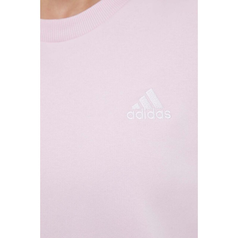 Mikina adidas dámská, růžová barva, s aplikací, IM0209