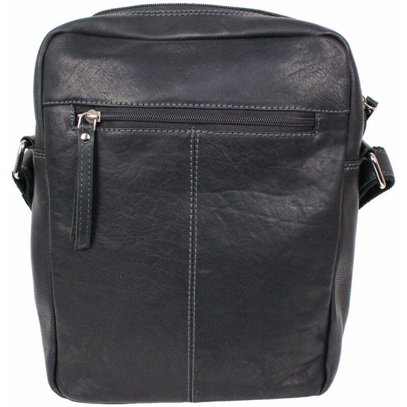 Sendi Design Pánská kožená taška přes rameno Floyd černá