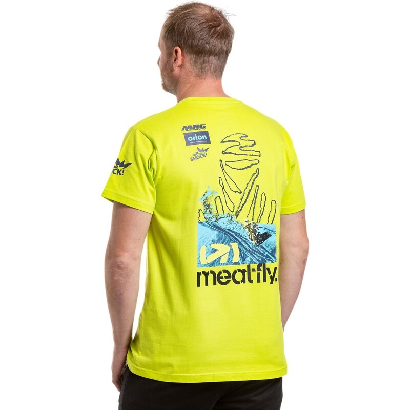 Meatfly pánské tričko Dakar Safety Yellow | Žlutá
