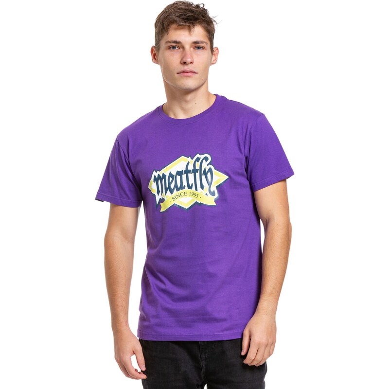 Meatfly pánské tričko Rockit Violet | Fialová