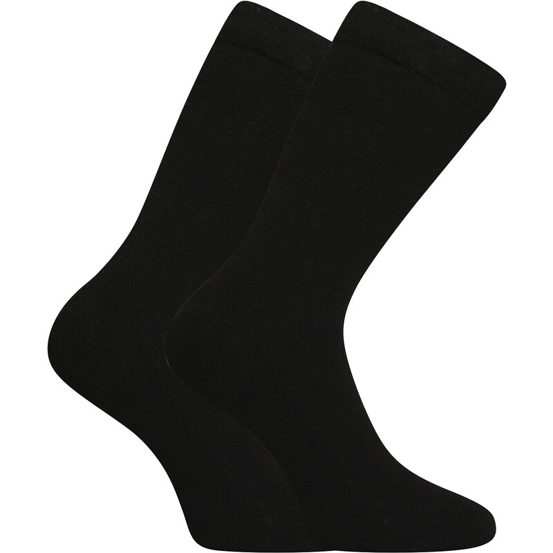 5PACK ponožky Nedeto vysoké černé (5NDTP1001)