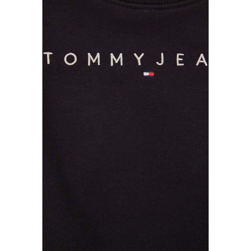 Mikina Tommy Jeans dámská, černá barva, s potiskem